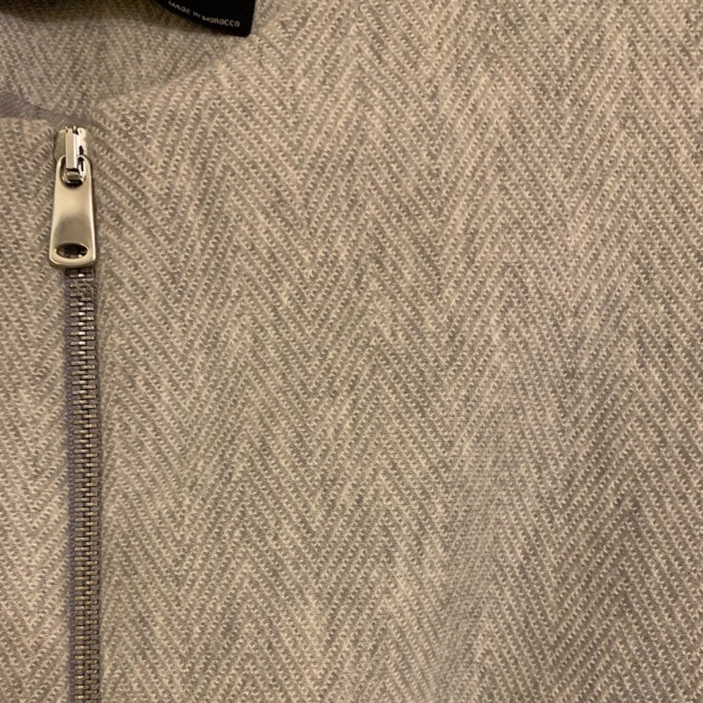 Zara Basic Collection Grey Midi Coat Size Xs - image 5